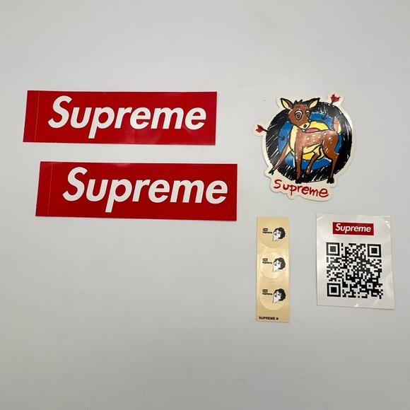 Supreme Logo and Rare Adhesive Stickers MIX LOT NEW